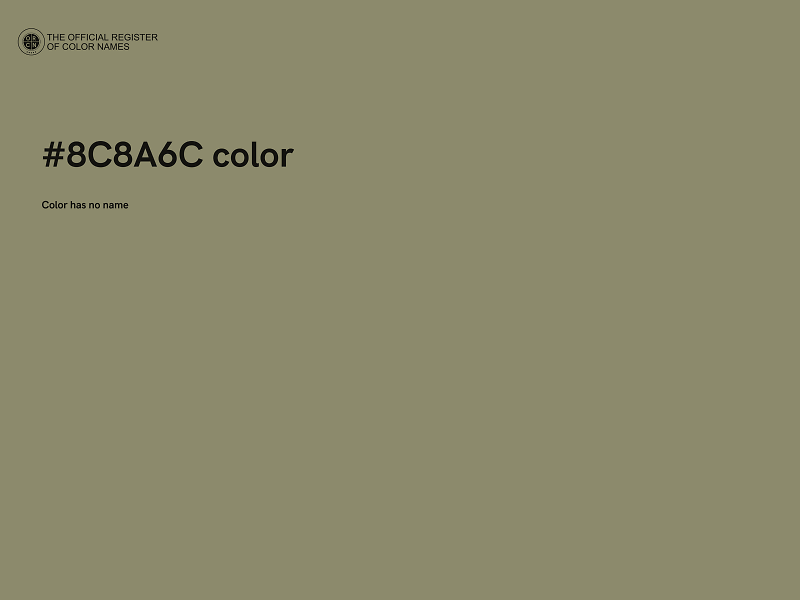 #8C8A6C color image