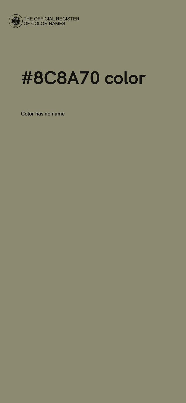#8C8A70 color image