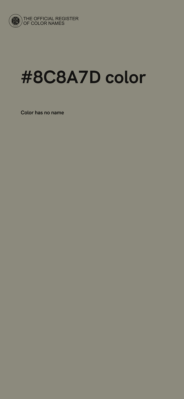 #8C8A7D color image