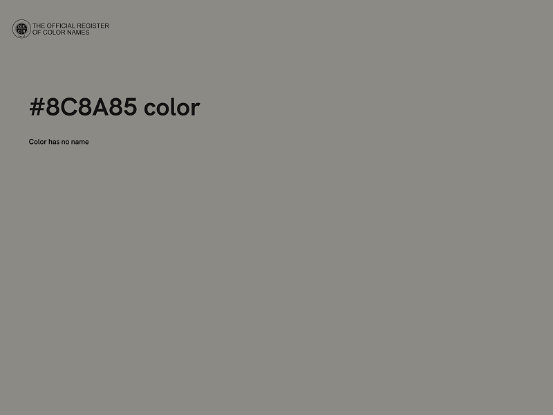 #8C8A85 color image