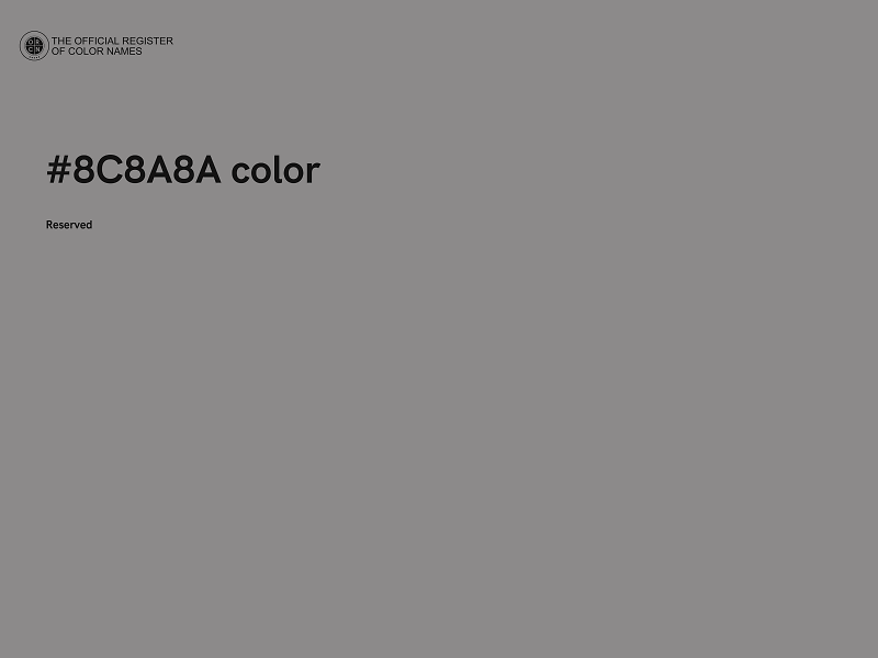 #8C8A8A color image