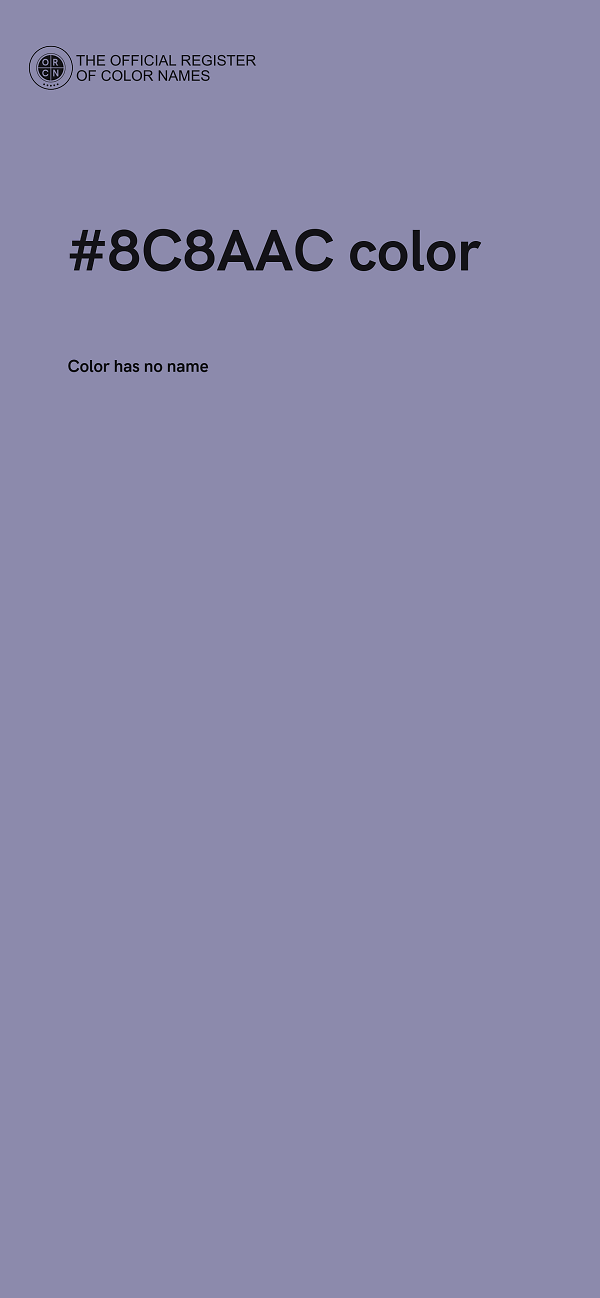 #8C8AAC color image