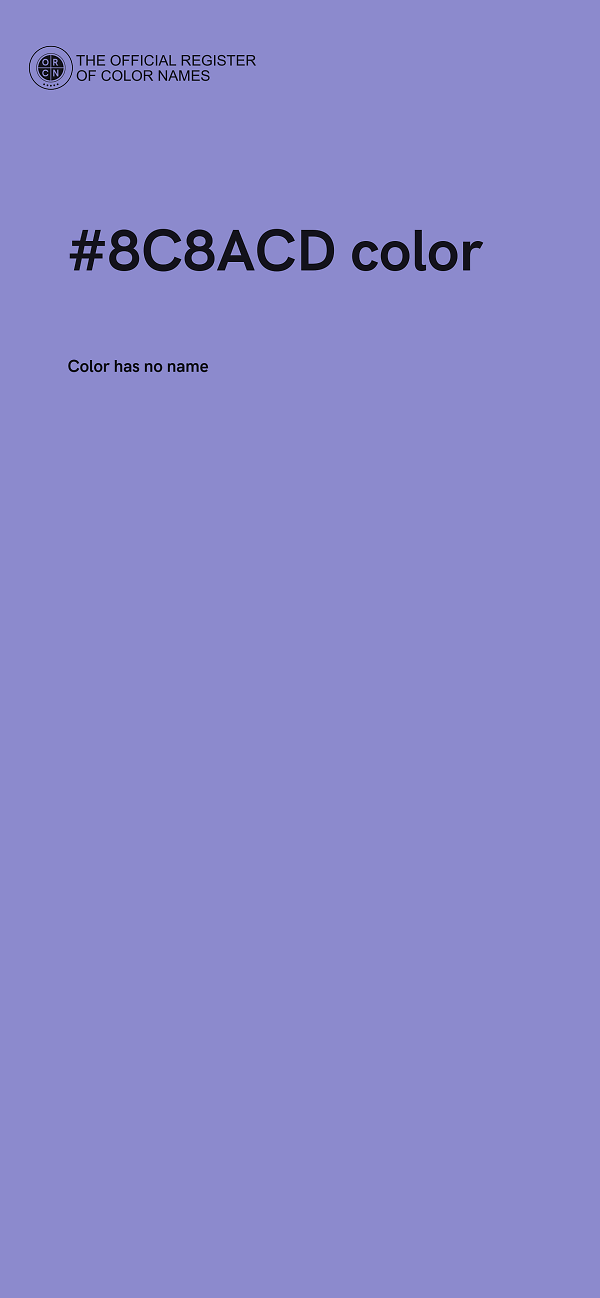 #8C8ACD color image
