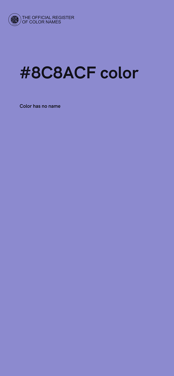 #8C8ACF color image