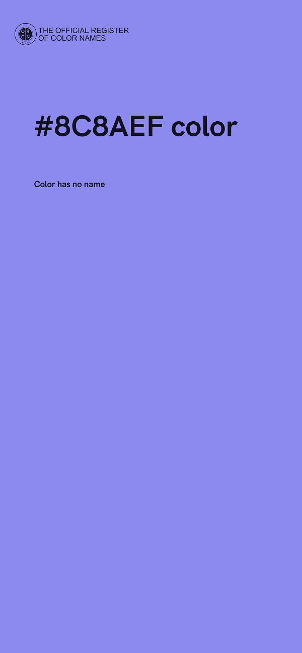 #8C8AEF color image