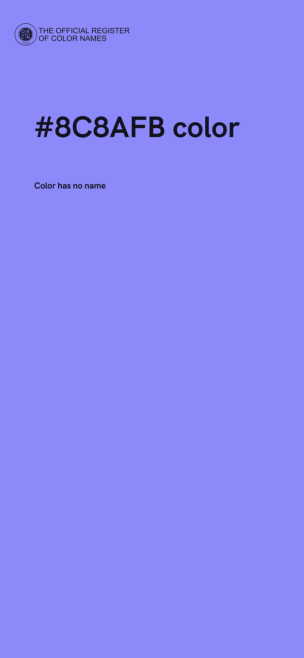 #8C8AFB color image