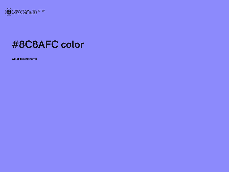 #8C8AFC color image