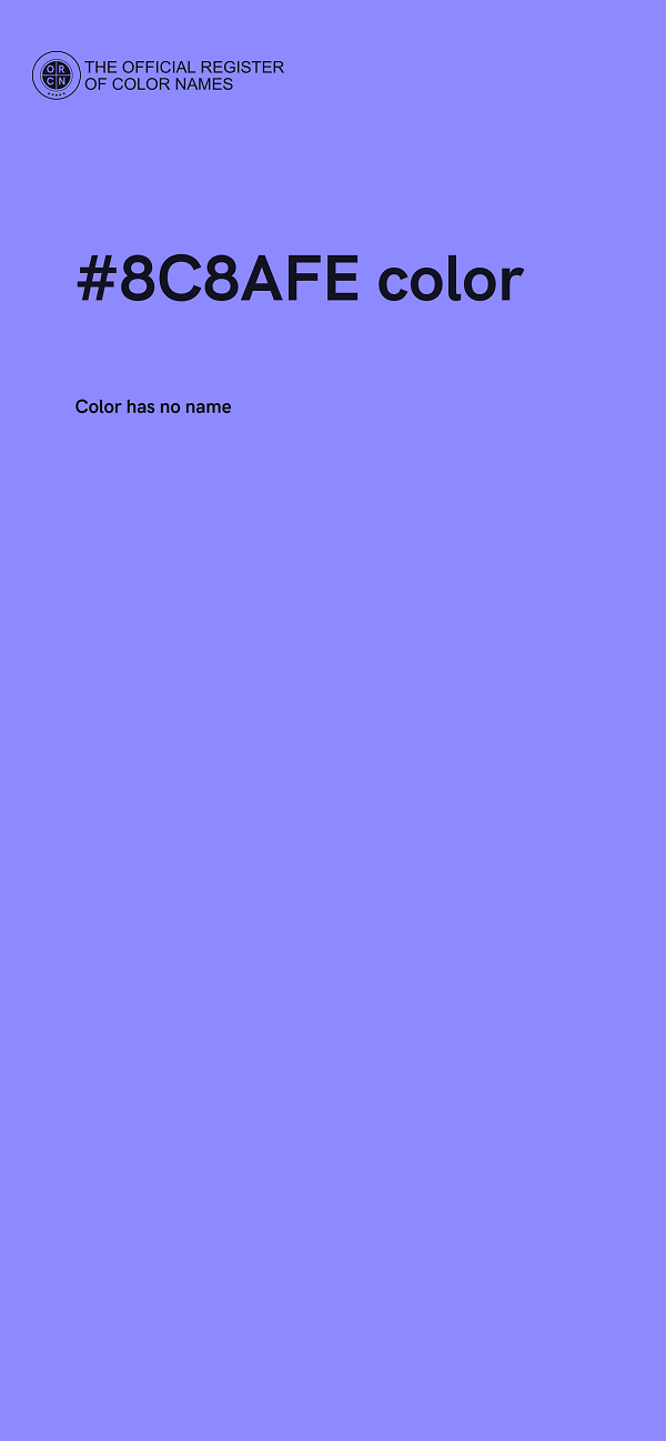 #8C8AFE color image
