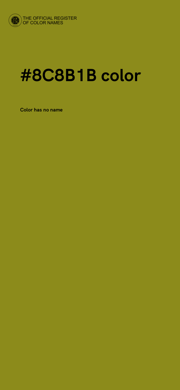 #8C8B1B color image