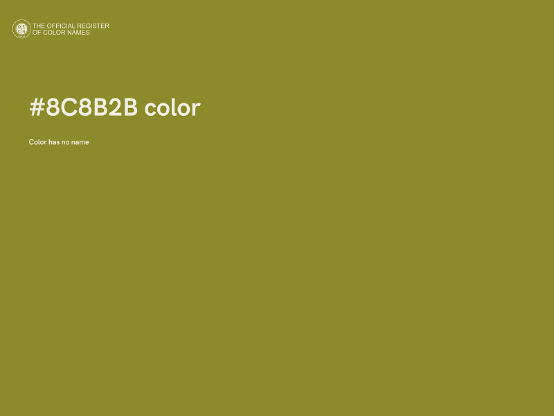 #8C8B2B color image