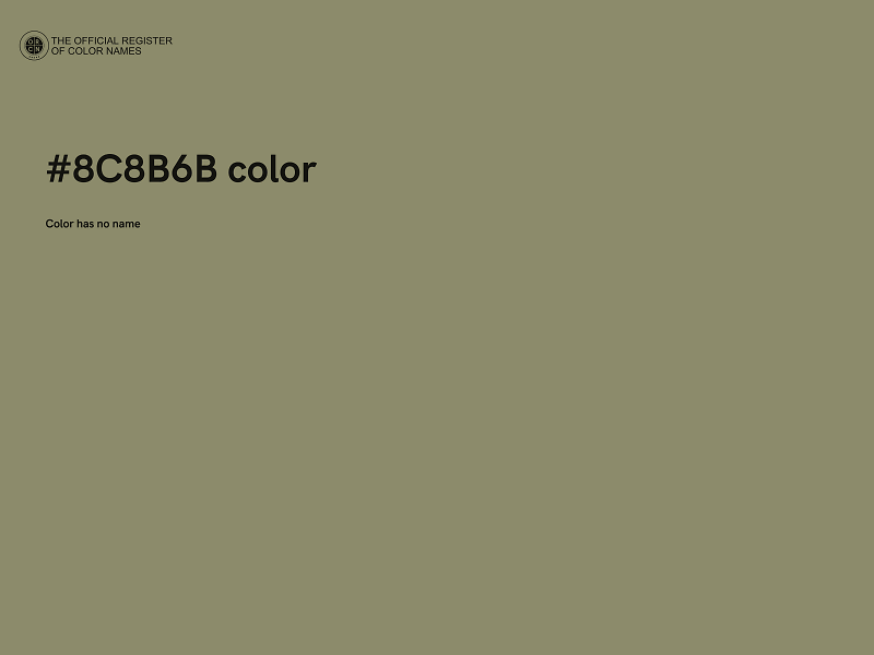 #8C8B6B color image