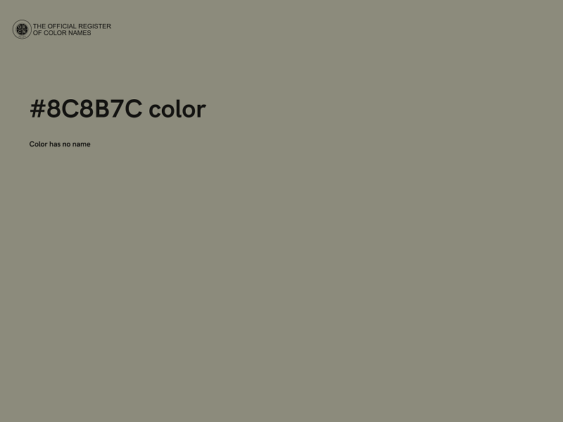 #8C8B7C color image