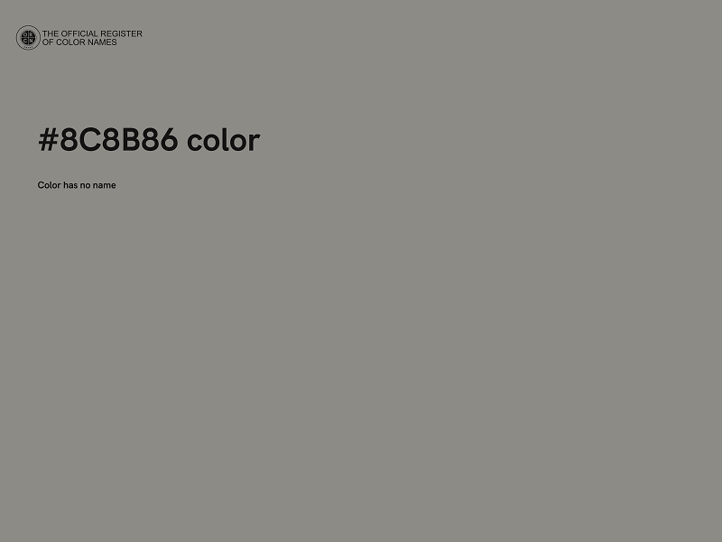 #8C8B86 color image