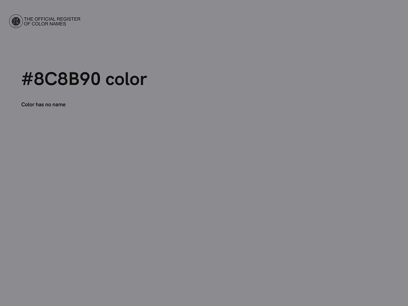 #8C8B90 color image