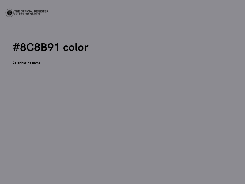 #8C8B91 color image