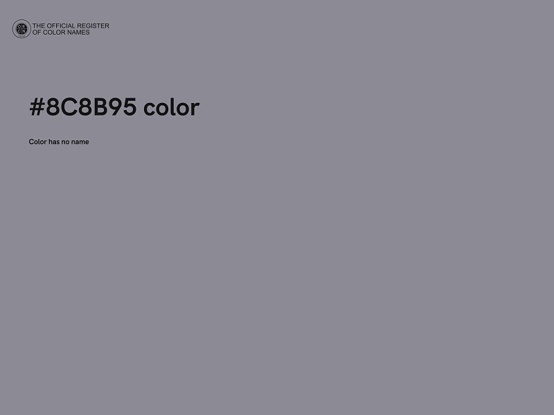 #8C8B95 color image