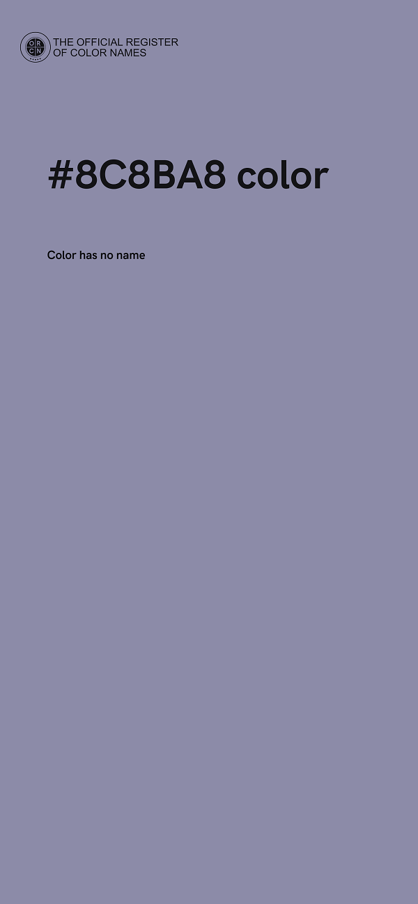 #8C8BA8 color image