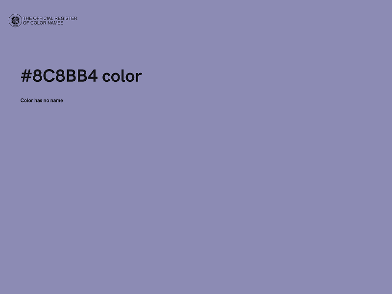 #8C8BB4 color image