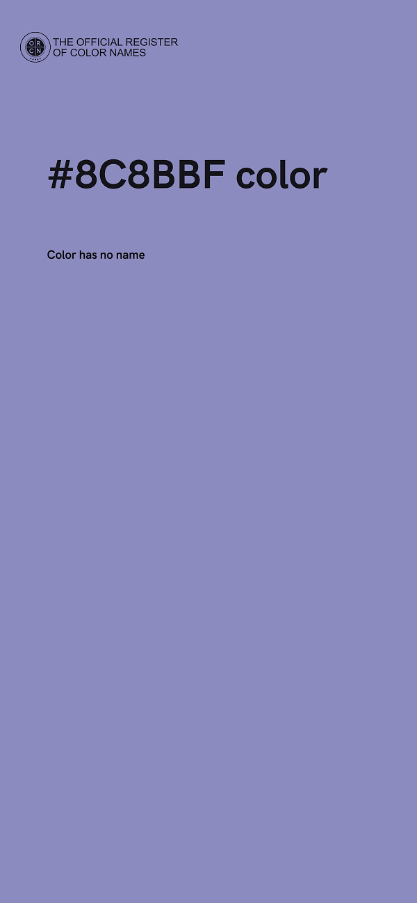 #8C8BBF color image