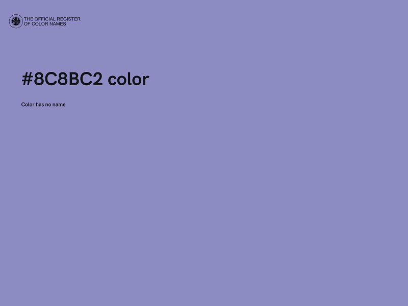 #8C8BC2 color image