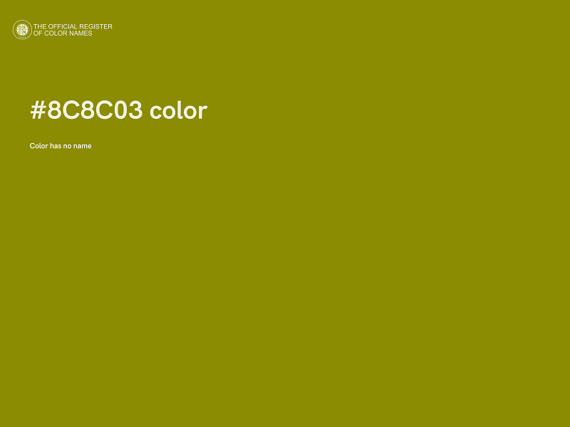 #8C8C03 color image