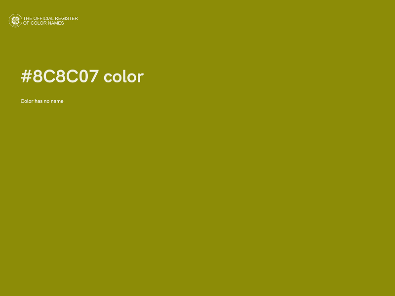#8C8C07 color image