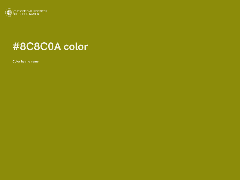 #8C8C0A color image