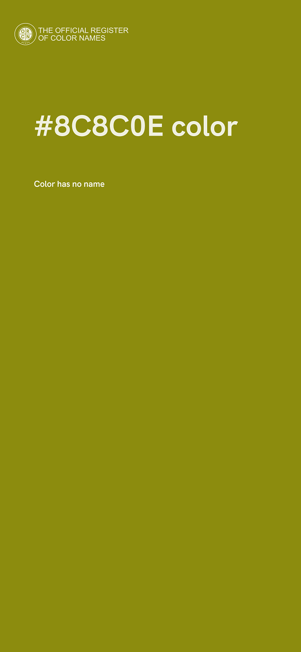 #8C8C0E color image