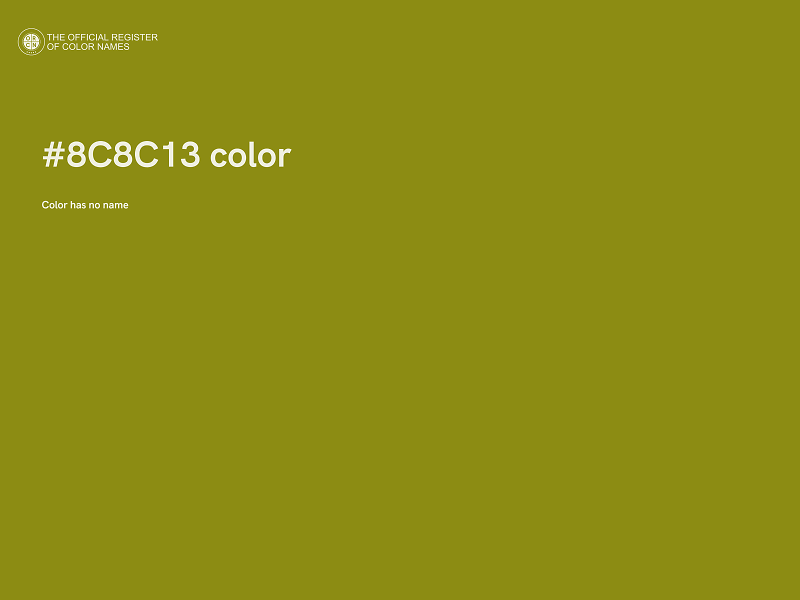 #8C8C13 color image