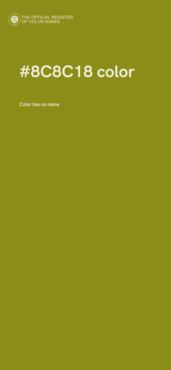 #8C8C18 color image