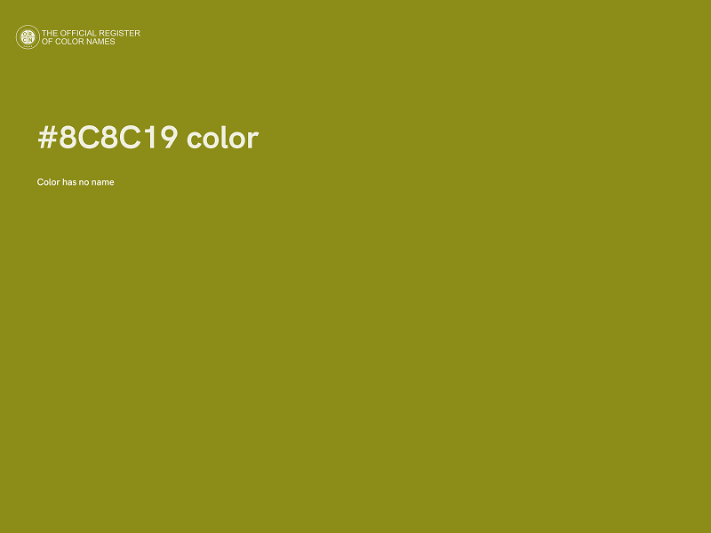 #8C8C19 color image