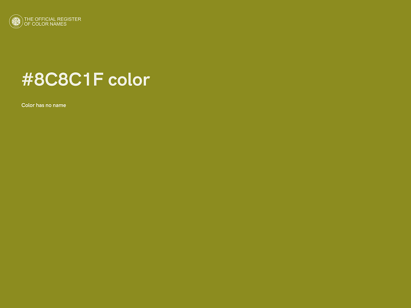 #8C8C1F color image