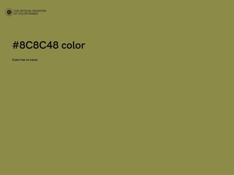 #8C8C48 color image