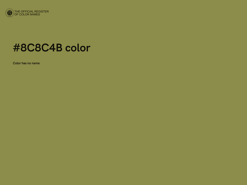 #8C8C4B color image