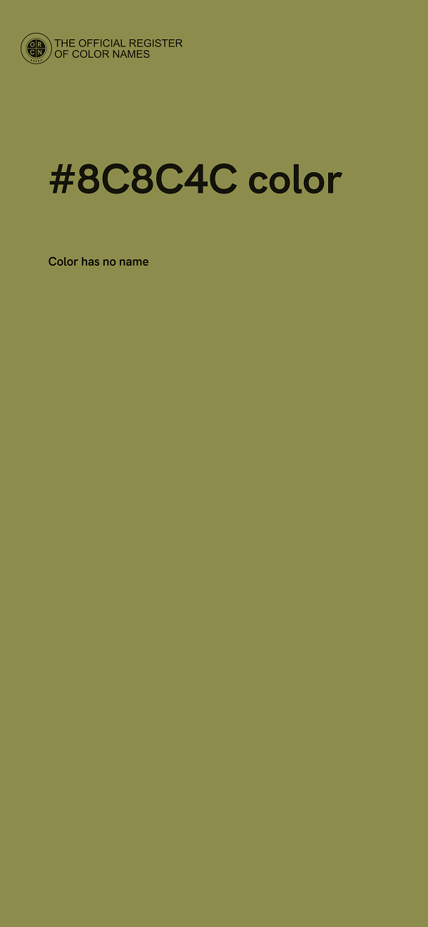 #8C8C4C color image