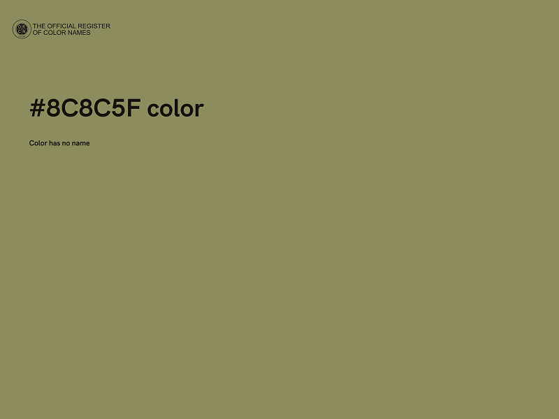 #8C8C5F color image