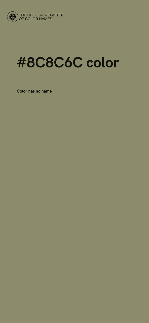 #8C8C6C color image