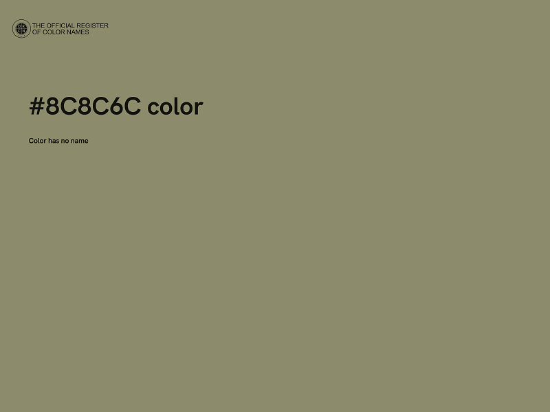 #8C8C6C color image