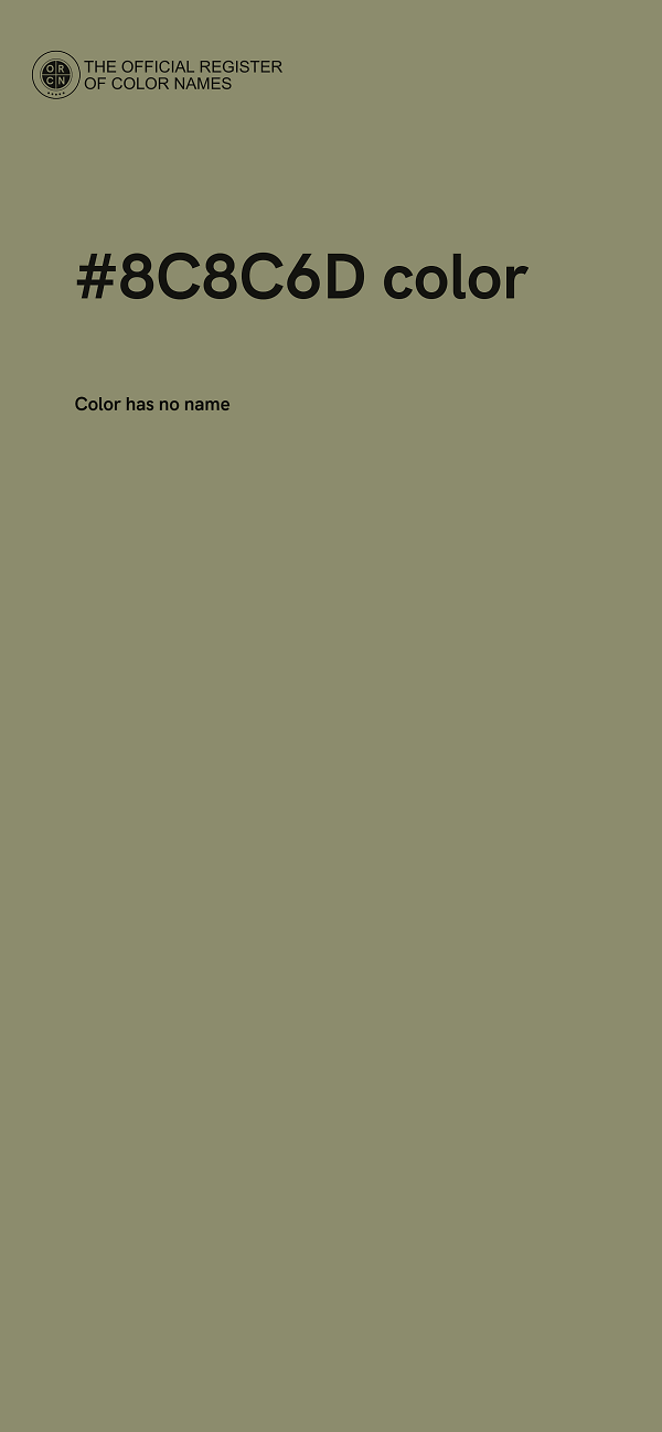 #8C8C6D color image
