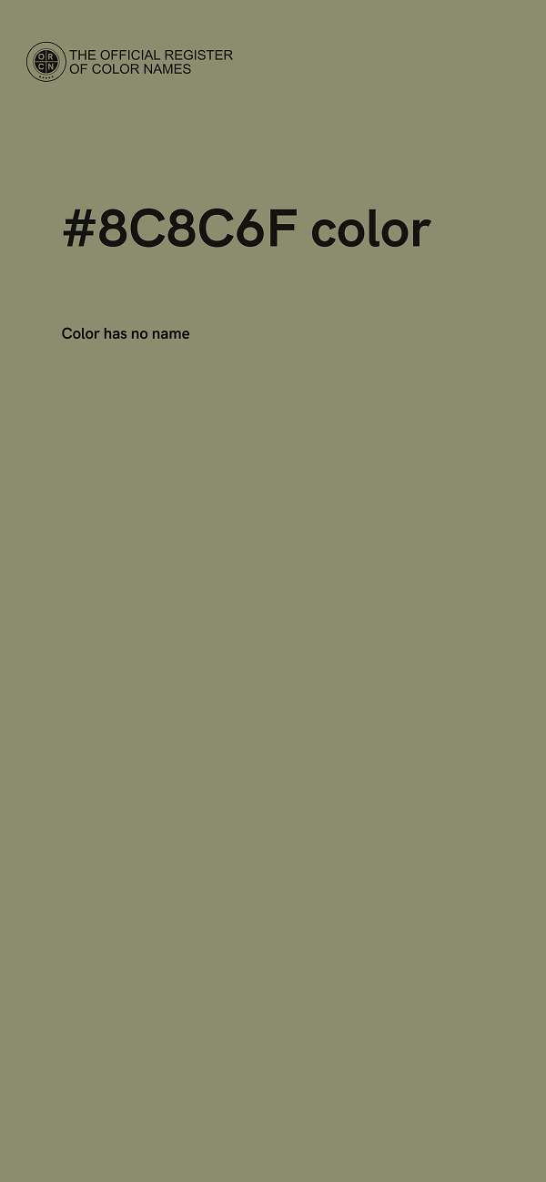 #8C8C6F color image