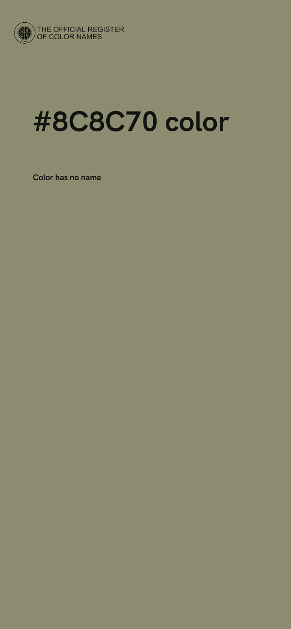 #8C8C70 color image