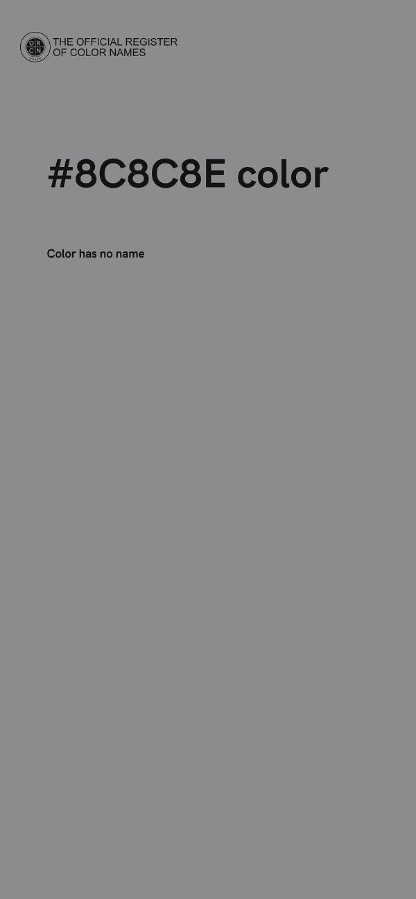 #8C8C8E color image