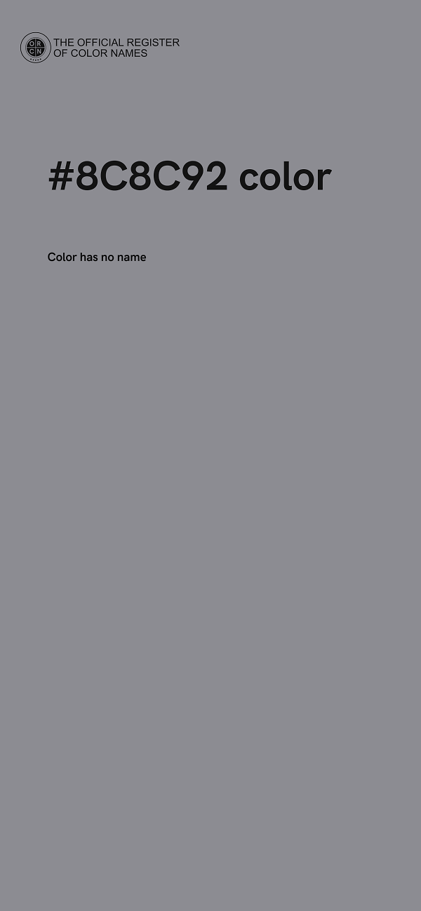 #8C8C92 color image
