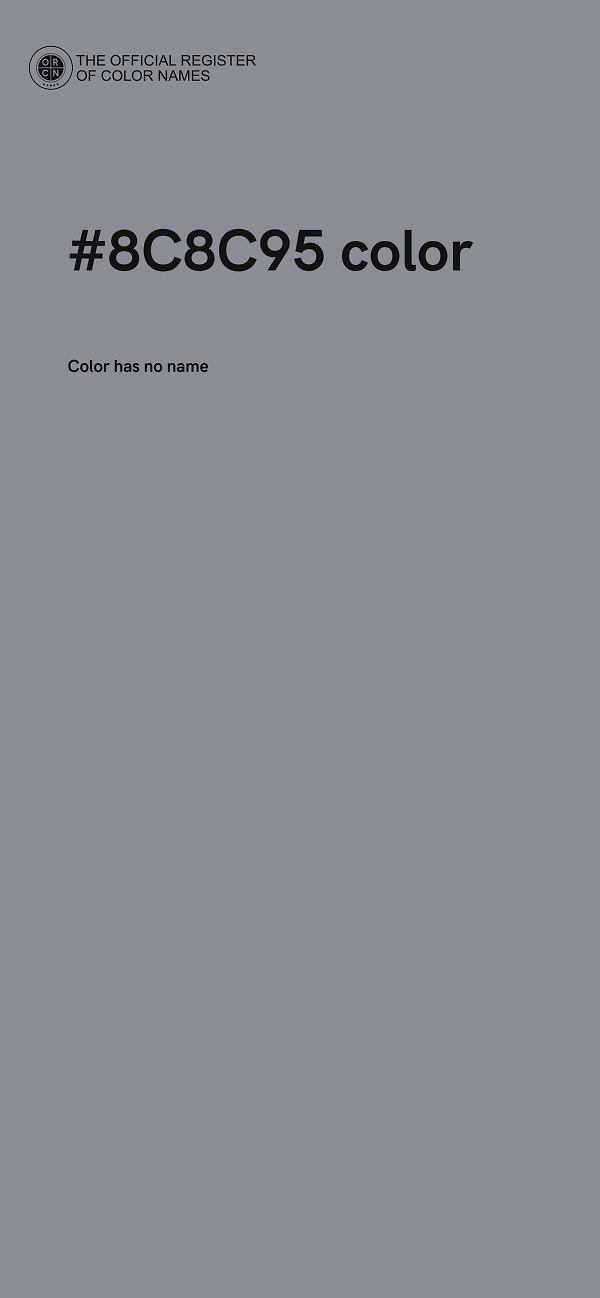 #8C8C95 color image
