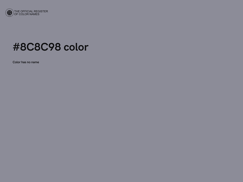 #8C8C98 color image