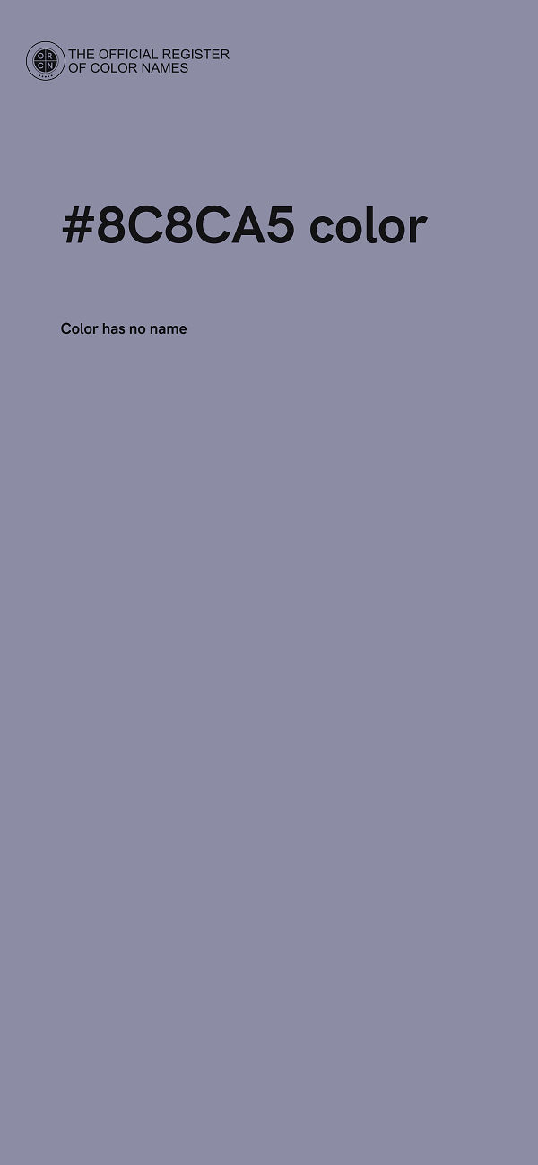 #8C8CA5 color image