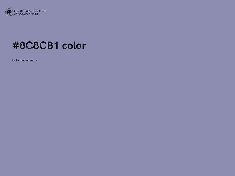 #8C8CB1 color image