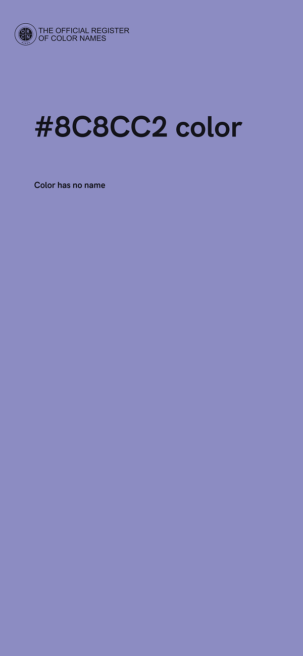 #8C8CC2 color image