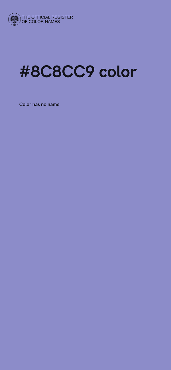 #8C8CC9 color image