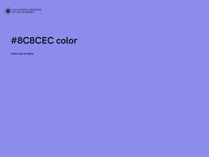 #8C8CEC color image
